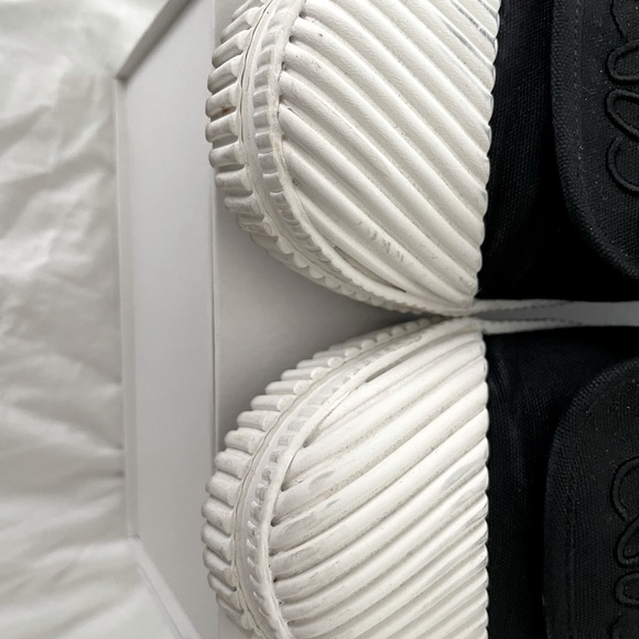 LOEWE Anagram Flap Sneakers in Black Canvas Size EU 40 / US 10 - Picture 3 of 5